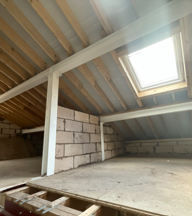 Residential structural steelwork and roof framing designed by New World Structural Solutions